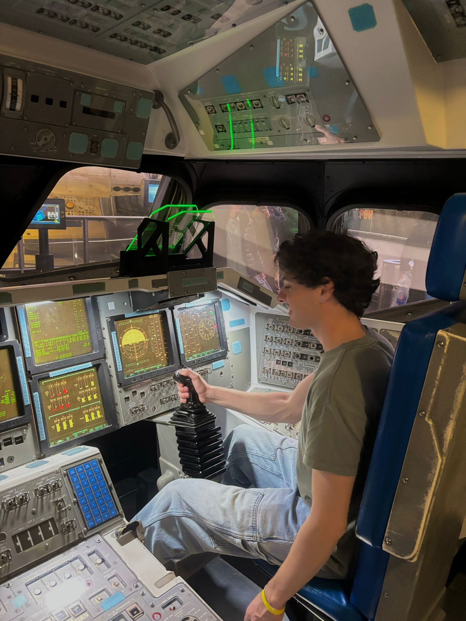 Matias in spacecraft simulator